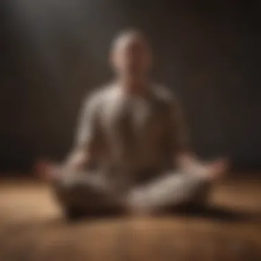Mindfulness in Practice A person meditating, symbolizing mindfulness and self-awareness