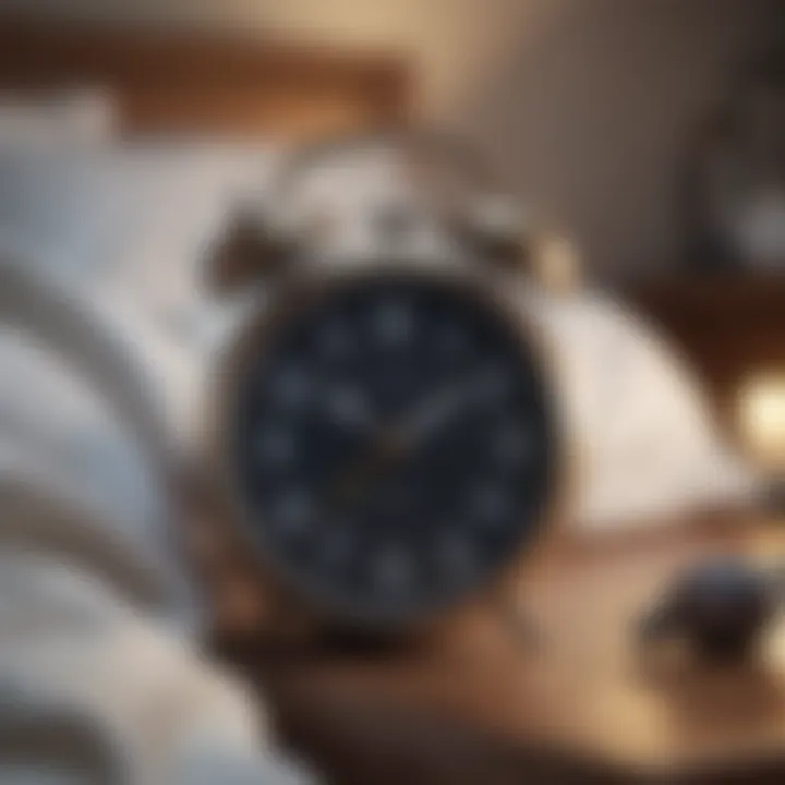 A clock showing a consistent bedtime routine