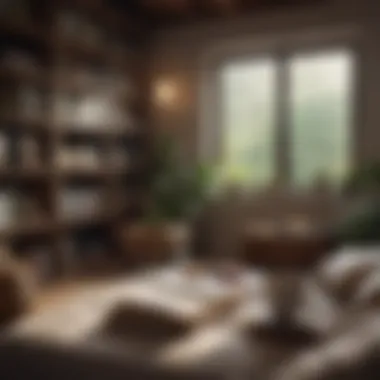 Relaxation Nook for Better Sleep A cozy nook with books and a cup of herbal tea