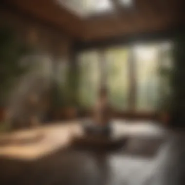 Creating a Tranquil Meditation Environment Meditation space with calming elements