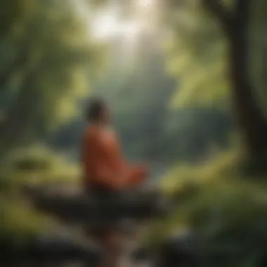Cultivating Mindfulness in Nature Serene landscape for mindfulness