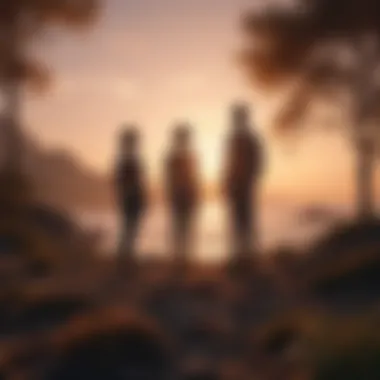 A couple setting shared goals while enjoying a sunrise.