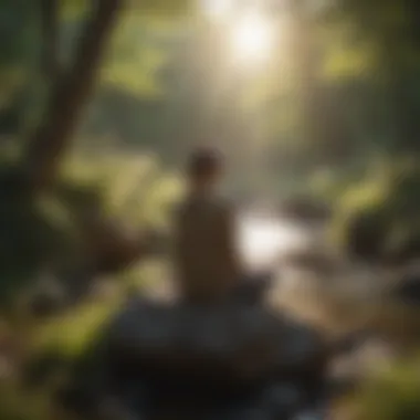 Embracing Mindfulness in Nature A serene landscape representing tranquility and mindfulness