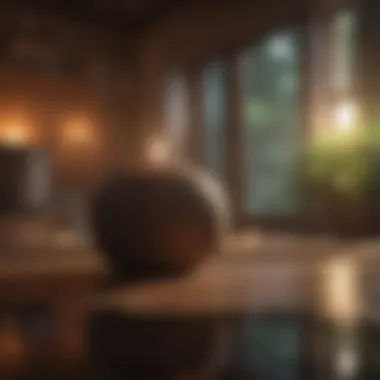 Creating a Peaceful Atmosphere Meditative space with soft lighting and calming decor
