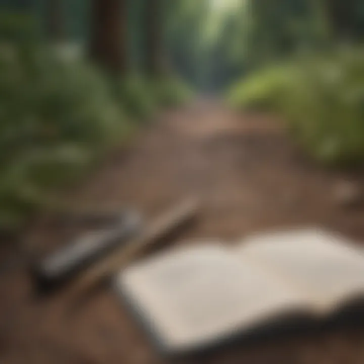 A journal and pen illustrating personal development