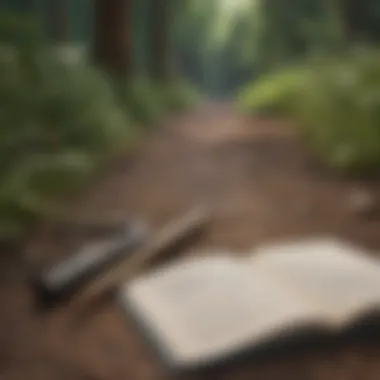 Pathways to Personal Growth A journal and pen illustrating personal development