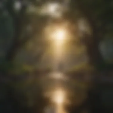 Nurturing Mental Well-Being A serene landscape symbolizing mental well-being