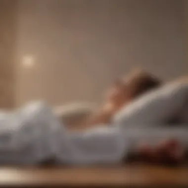 Practicing Mental Exercises for Better Sleep A meditative scene illustrating mental relaxation techniques