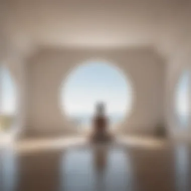Embracing Minimalism for Mental Clarity A serene space showcasing minimalistic design and natural light