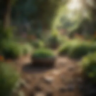 A vibrant garden symbolizing growth and positivity