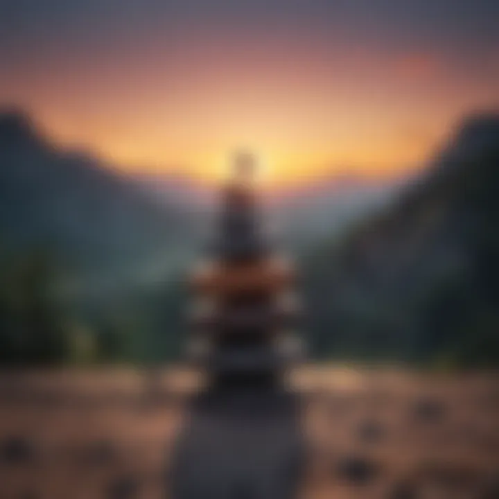 Visual representation of emotional balance and self-awareness.