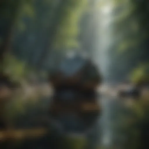 A serene landscape promoting calmness and reflection.