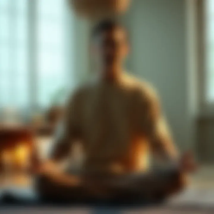 A person meditating to enhance emotional clarity