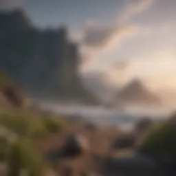 A serene landscape promoting emotional tranquility