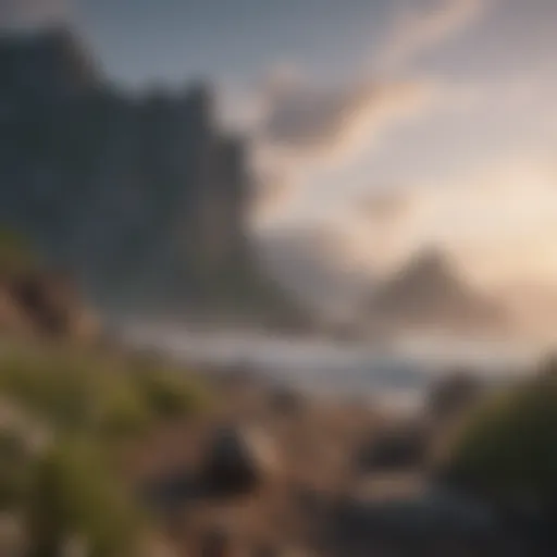 A serene landscape promoting emotional tranquility