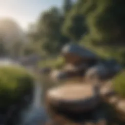 A serene landscape illustrating tranquility