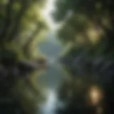 A serene landscape promoting calmness
