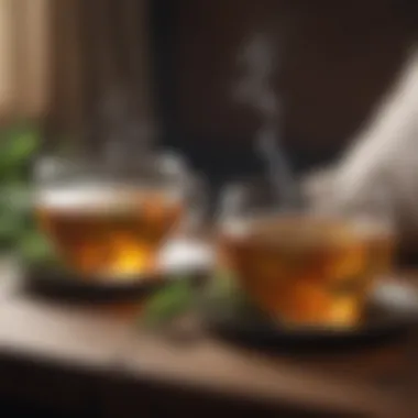 A calming herbal tea preparation