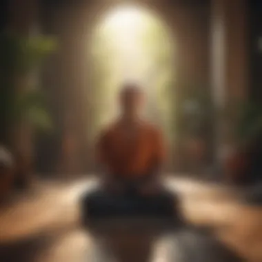 Cultivating Inner Peace Through Meditation A meditation session illustrating focus and tranquility
