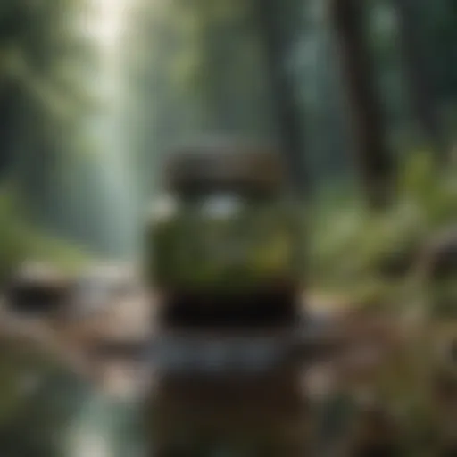 A serene landscape promoting calmness and mindfulness