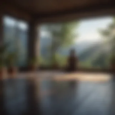 Creating a Mindful Environment Meditative space with calming elements for mindfulness practice