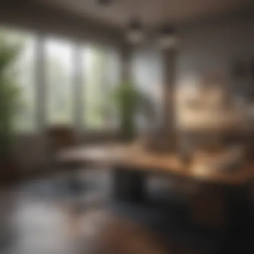Conceptual visualization of workplace tranquility
