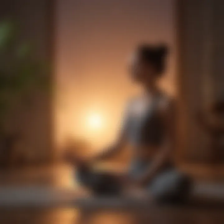 Gentle yoga poses for relaxation
