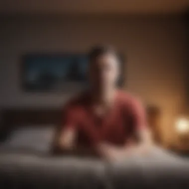 Mindfulness meditation practice before bed