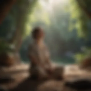 Meditative Practices for Inner Peace Meditation session in a serene space