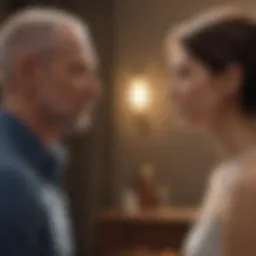 Couple engaged in a deep conversation