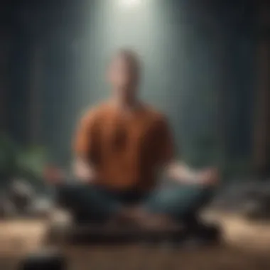 Mindfulness for Conflict Avoidance A calm individual practicing mindfulness