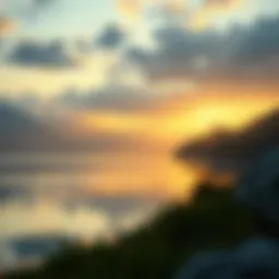 A tranquil landscape symbolizing mental clarity