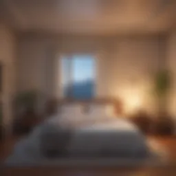 A serene bedroom setting promoting restful sleep