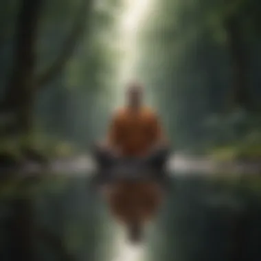 The Power of Mindfulness A person meditating in a tranquil environment