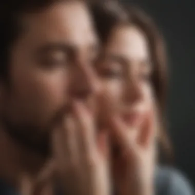 A supportive gesture indicating reassurance