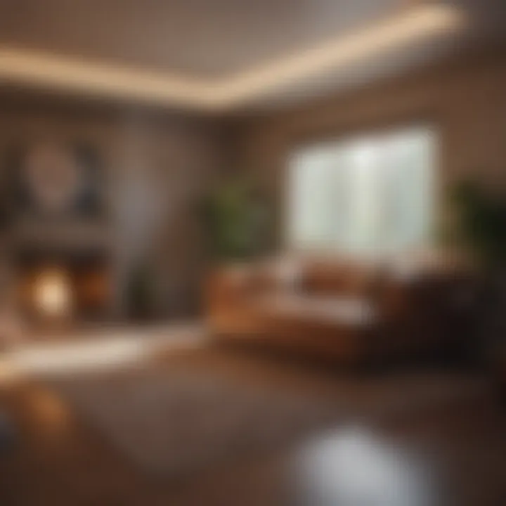 A cozy space designed for relaxation