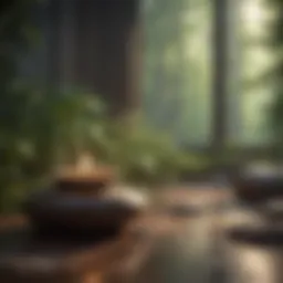 A serene environment promoting calmness