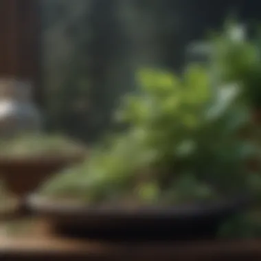 Embracing Natural Health Vibrant herbs and plants symbolizing natural health