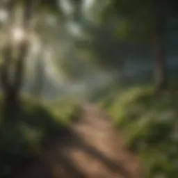 A serene landscape promoting tranquility