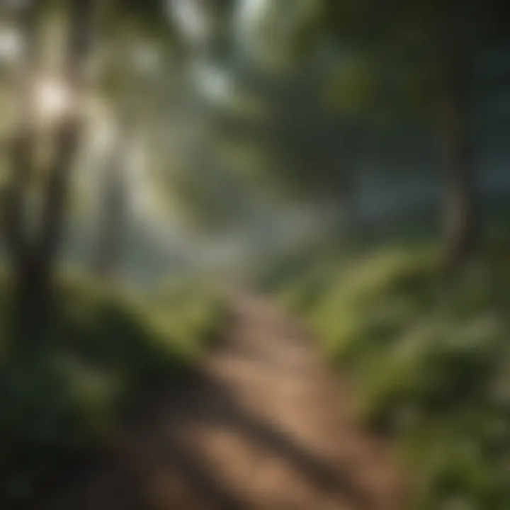 A serene landscape promoting tranquility
