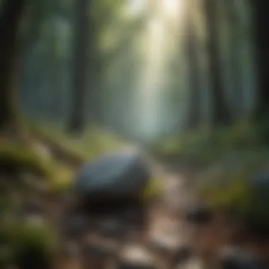 Mindfulness in Nature A serene landscape encouraging mindfulness