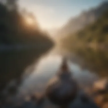 Inner Peace and Self-Love A serene landscape symbolizing inner peace