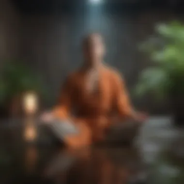 Stress Reduction Benefits of Meditation Visual representation of stress reduction through meditation