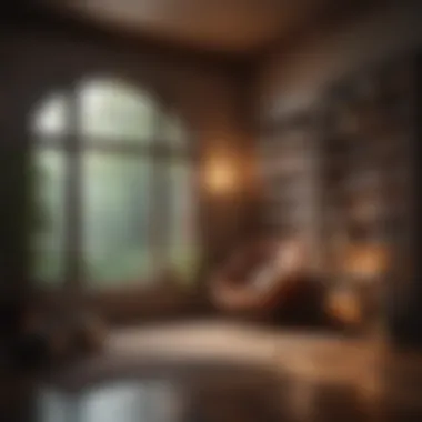A Sanctuary for Reflection A cozy reading nook filled with mindfulness literature