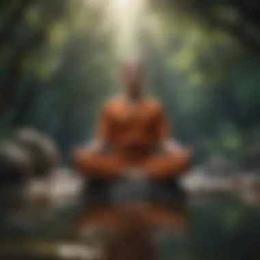 Meditation for Inner Strength A person meditating in a tranquil environment
