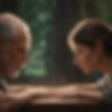 Healing Bonds Visual metaphor for relationship healing