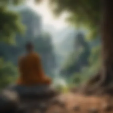 Embracing the Present A serene landscape symbolizing the present moment