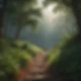 A serene landscape symbolizing connection