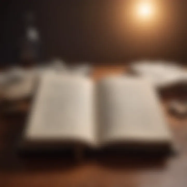 An open book with inspiring quotes, encouraging self-improvement.