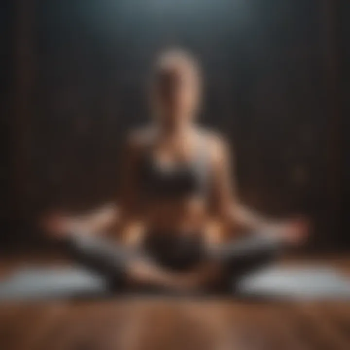 An artistic representation of energy flow during yoga and meditation
